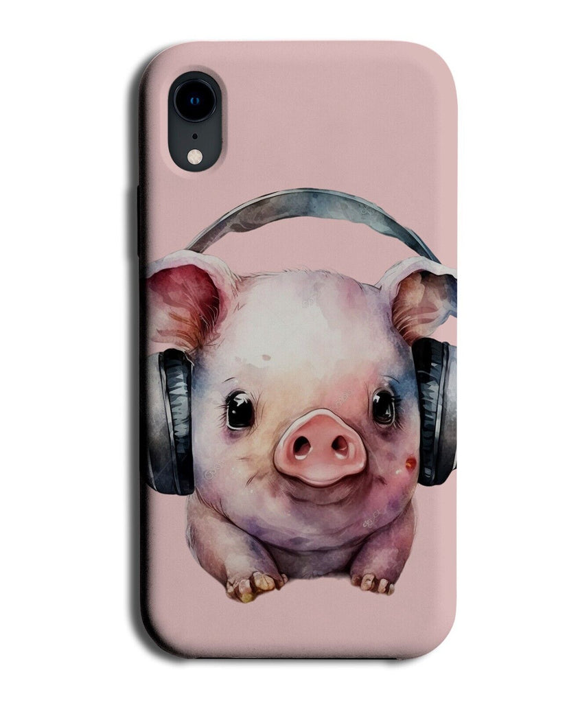 Piggy DJ Phone Case Cover Pigs Pig Funny Animal Headphones Headphone Girls AC42
