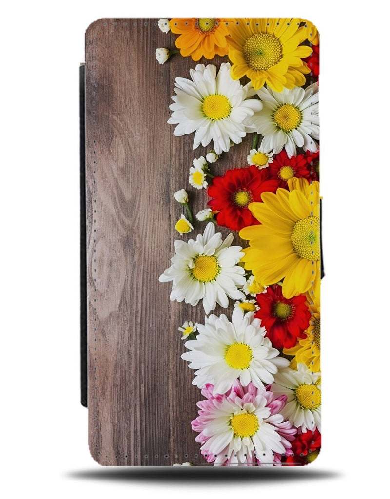 Colourful Flowers Flip Wallet Case Flower Tulip Tulips Daisy Daisies Summer AG35