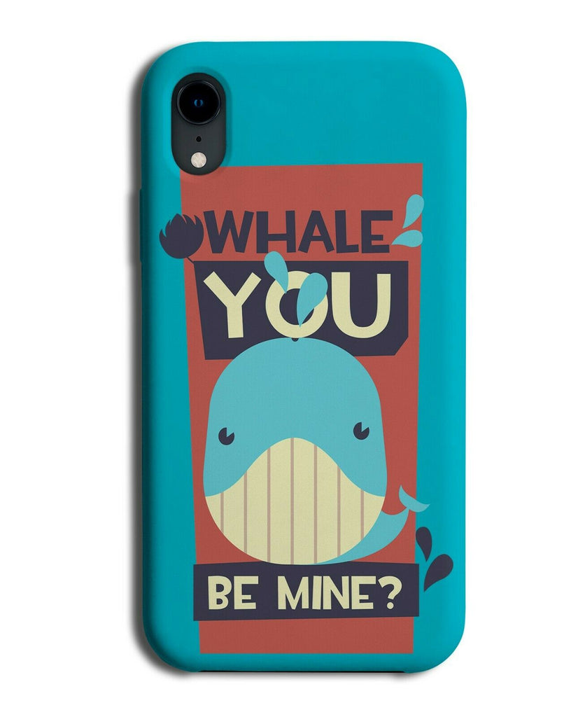Whale You Be Mine Phone Case Cover Valentines Day Pun Whales Cartoon E457