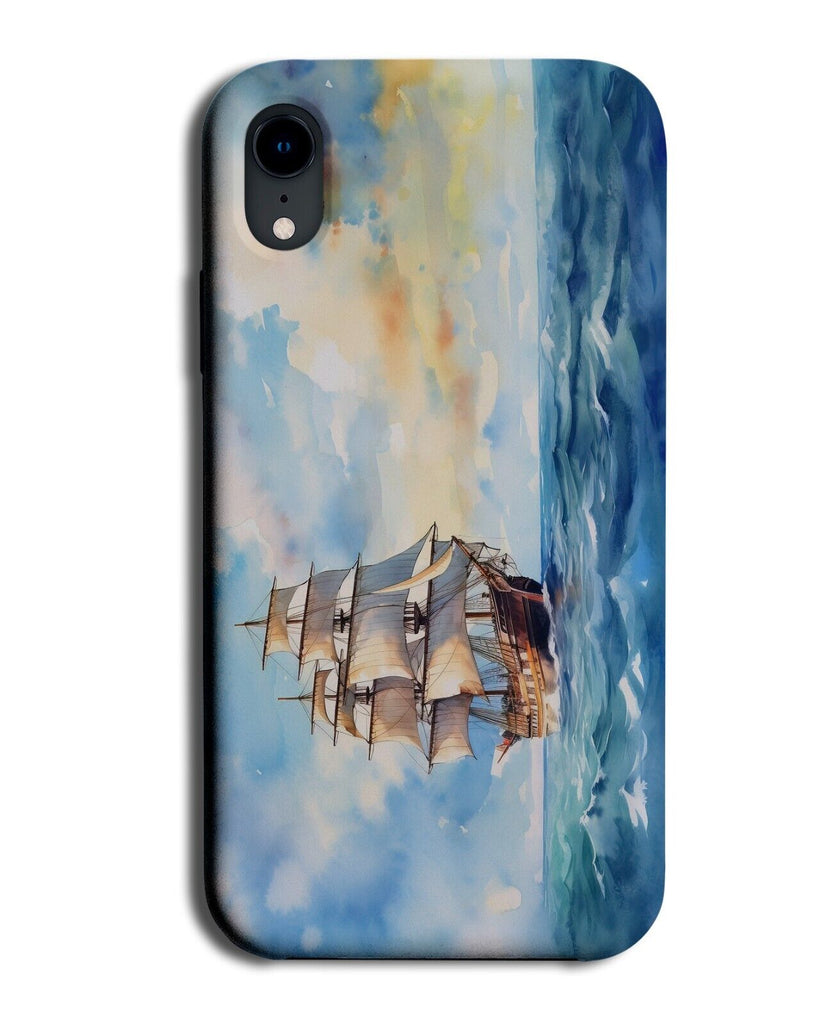 Watercolour Pirate Ship Painting Phone Case Cover Pirates Water Colour AY74