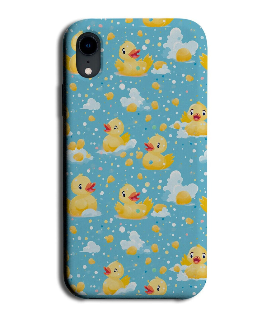 Childrens Rubber Duck Phone Case Cover Ducks Blue Bath Bubble Bubbles Funny BZ33