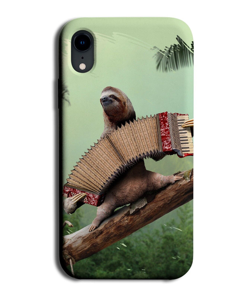 Sloth Playing The Accordion Music Instrument Phone Case Cover Sloths Piano P168