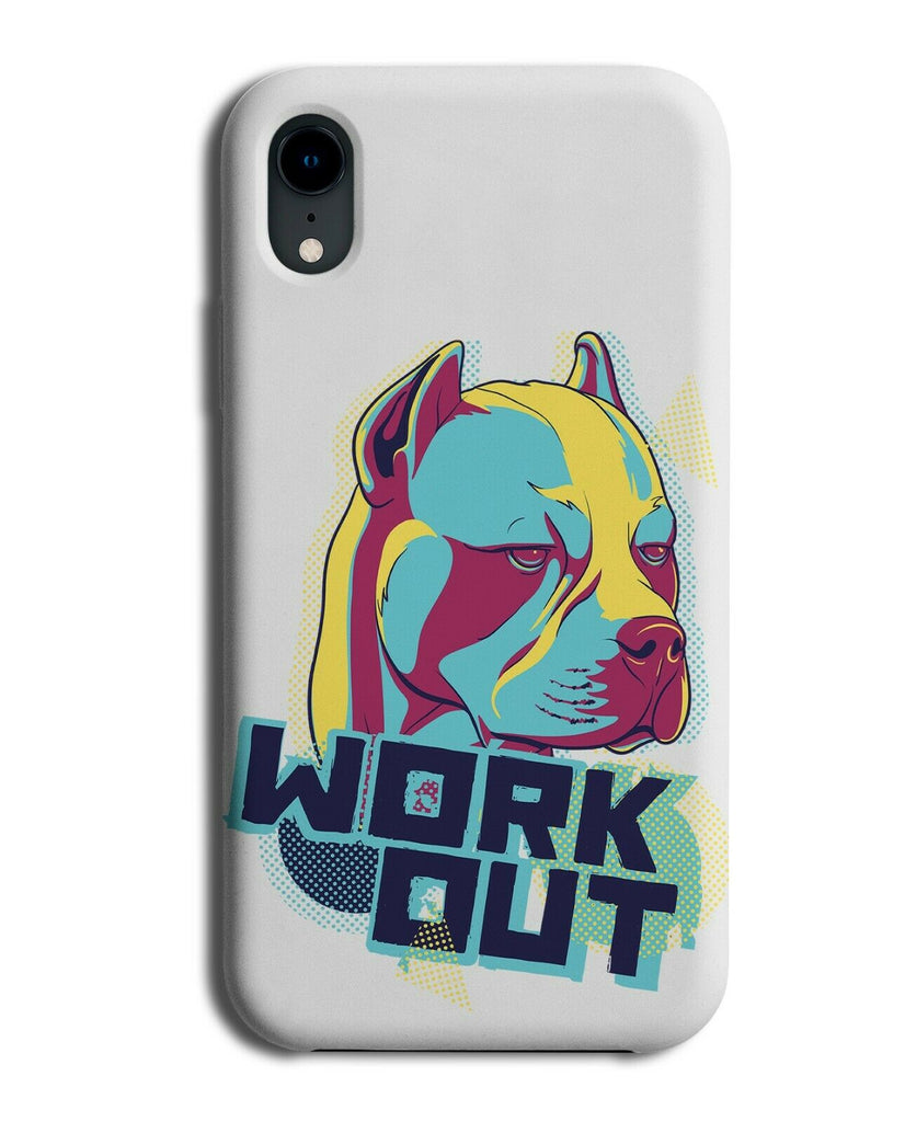 Pitbull Work Out Phone Case Cover Fitness Pit Bull Dog Dogs Exercise E294