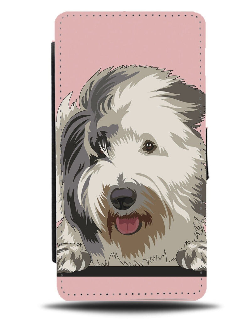 Old English Sheepdog Flip Wallet Case Sheepdogs Dogs Breed Breeds Novelty DD79