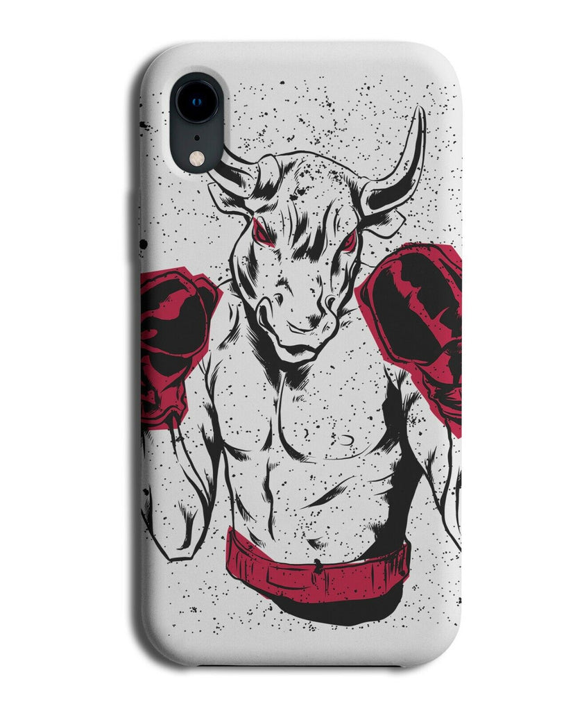 Bull Fighter Boxer Phone Cover Case Bulls Funny Boxing Deer Male Mens J059