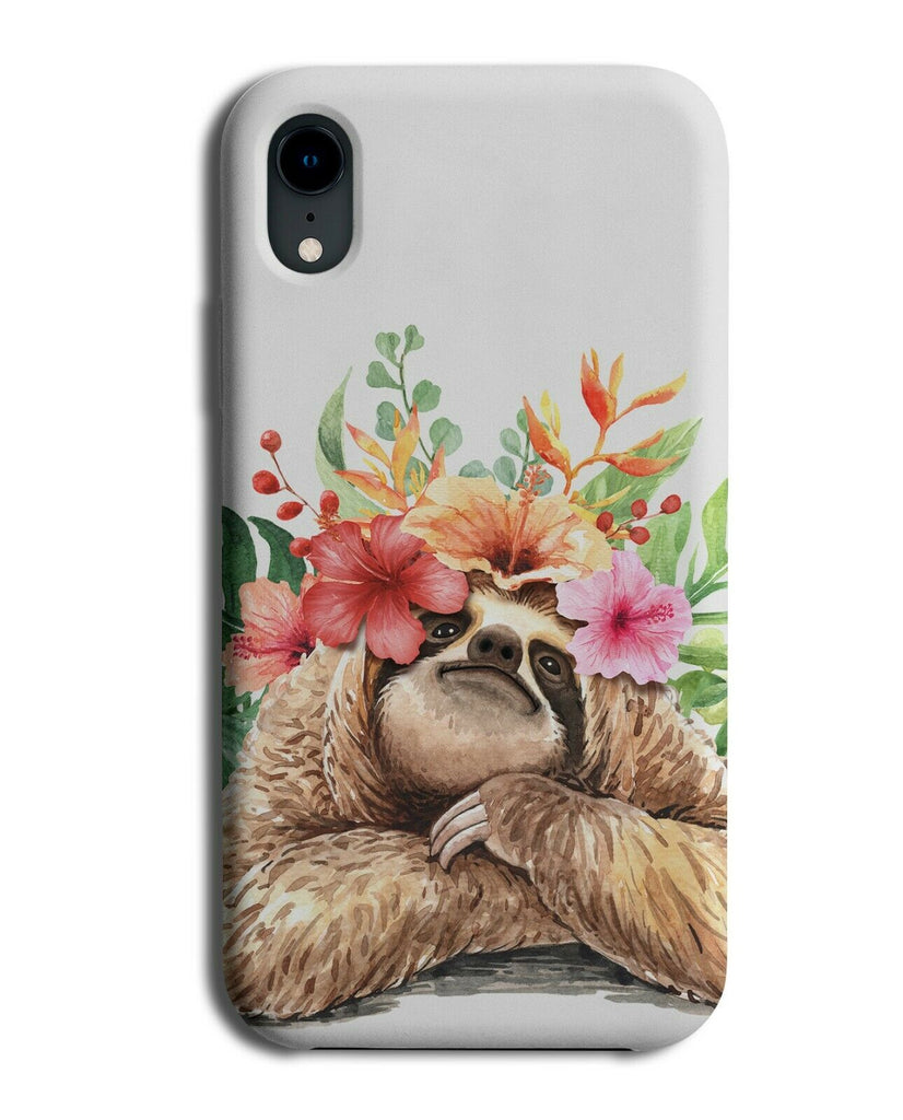 Colourful Sloth Drawing Phone Case Cover Stencil Picture c871