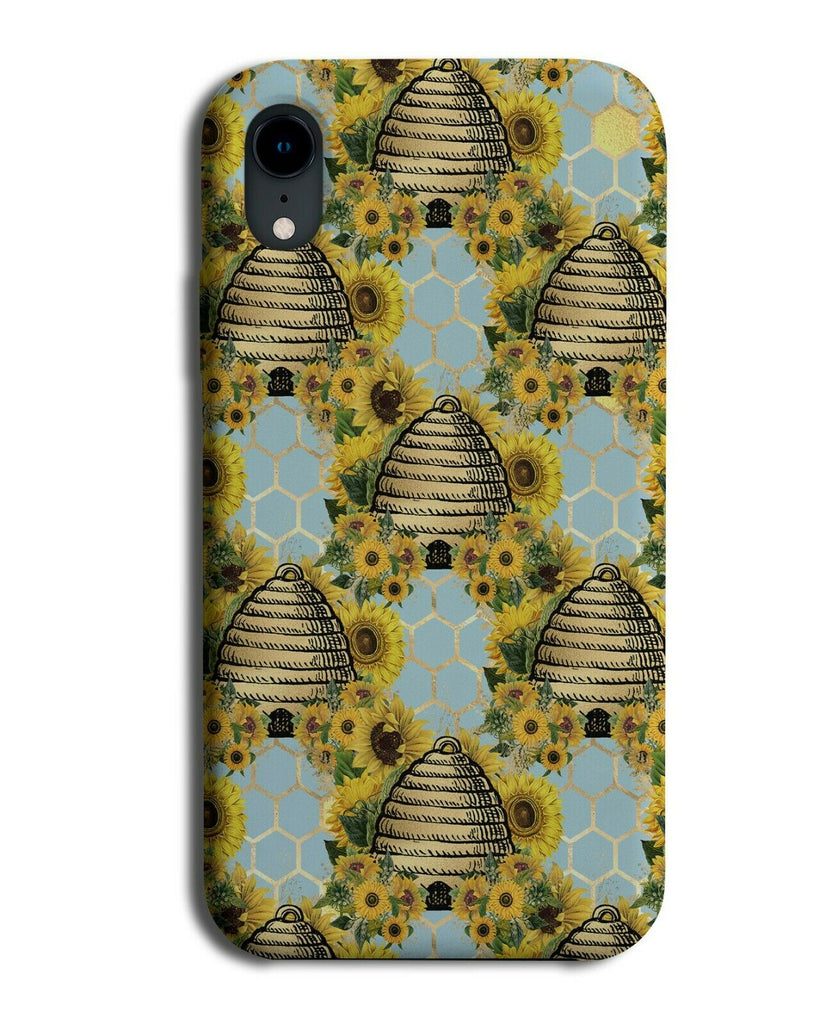 Beehive Pattern Phone Case Cover Home Bee House Hive Sunflower Sunflowers G242