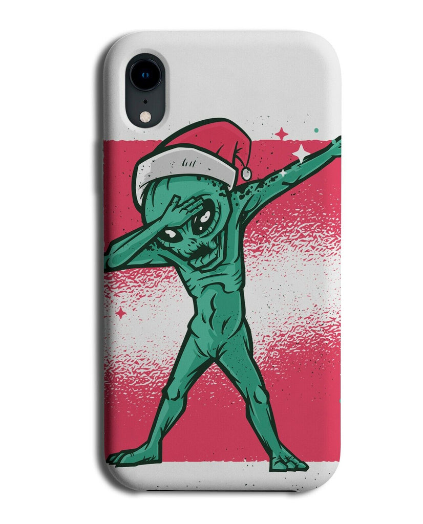 Santa Alien Dabbing Phone Case Cover Aliens Christmas Hat Xmas Fancy Dress i952