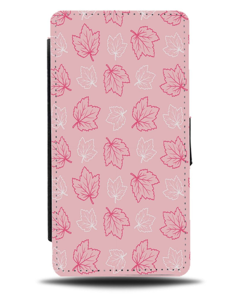 Pink Nature Flip Wallet Case Wild Outdoors Girl Girls Leaves Leaf Shapes BA83