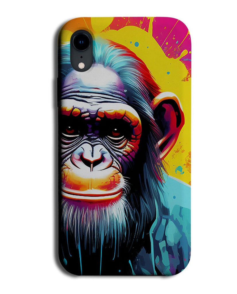 Colourful Chimp Popart Artwork Phone Case Cover Monkey Chimpanzee Chimps CY21