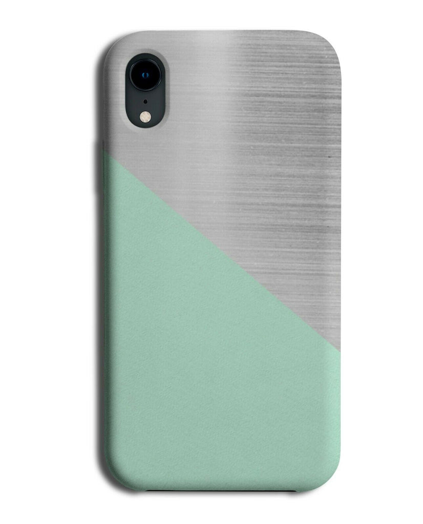 Silver And Pastel Green Phone Case Cover Picture Photo Light Mint Colour i374