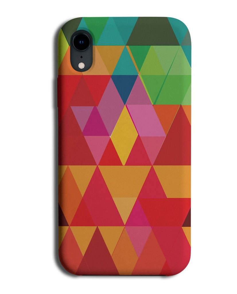 Abstract Geometric Colourful Shapes Phone Case Cover Shaped Triangles K208