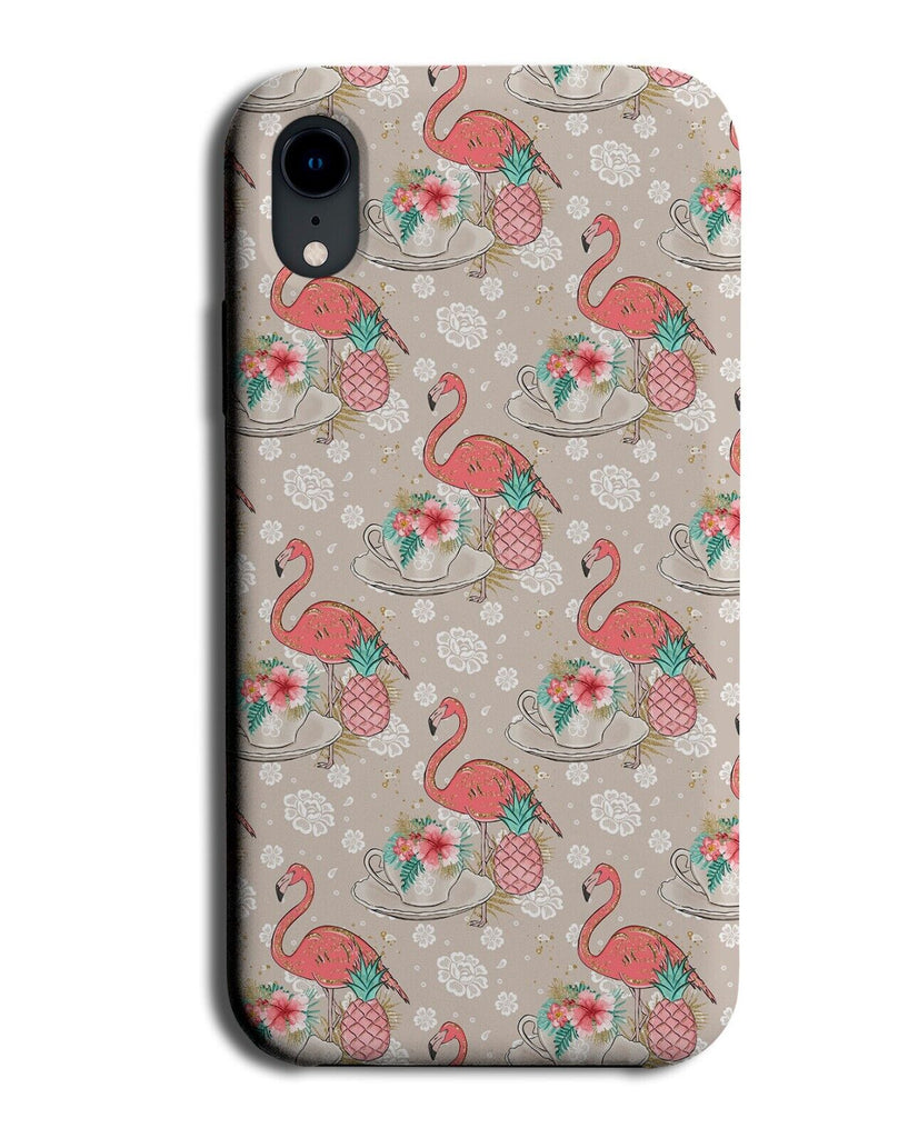 Flamingos Tea Party Phone Case Cover Teas Cup Cups Teacup Flamingo Vintage AA93