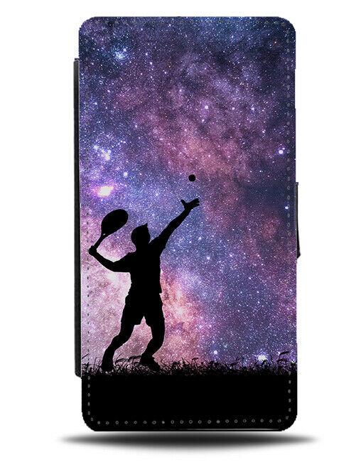Tennis Flip Cover Wallet Phone Case Player Racket Ball Gift Space Stars i729