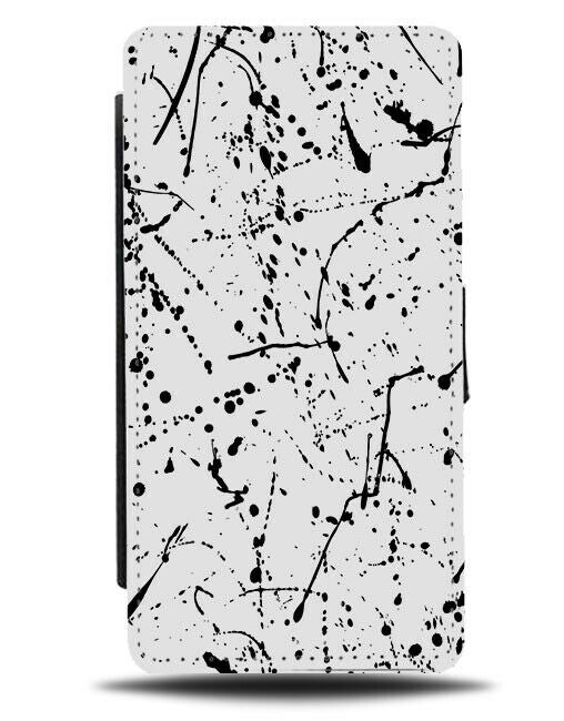 Artistic Paint Splatter Marks Flip Wallet Case Art Stains Drips Print K973