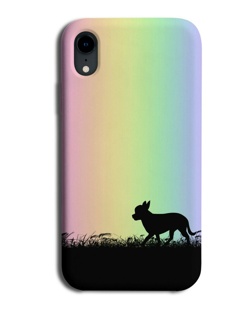 Chihuahua Phone Case Cover Chihuahuas Rainbow Colourful I079