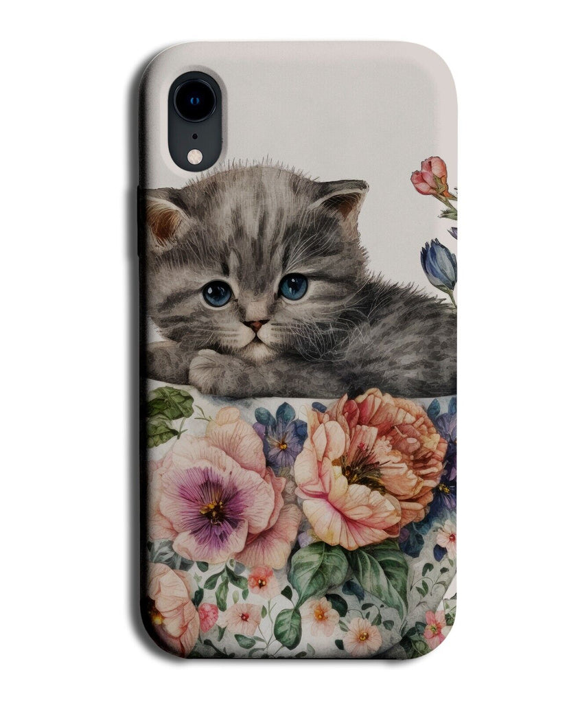 Baby Kitten In Mug Phone Case Cover Cup Tea Funny Cute Flowers Tiny Teacup BB72