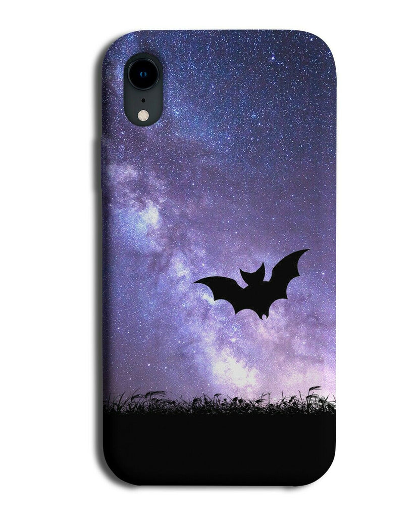 Bats Silhouette Phone Case Cover Bat Galaxy Moon Universe i198