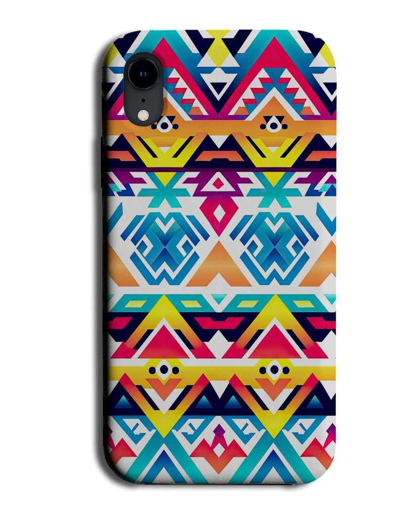 Multicoloured Aztec Shapes Phone Case Cover Style Look Vibrant Fun Kids BZ14