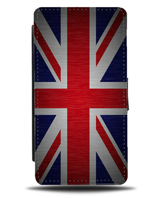 British Flag Flip Cover Wallet Phone Case Great Britain Union Jack London B774