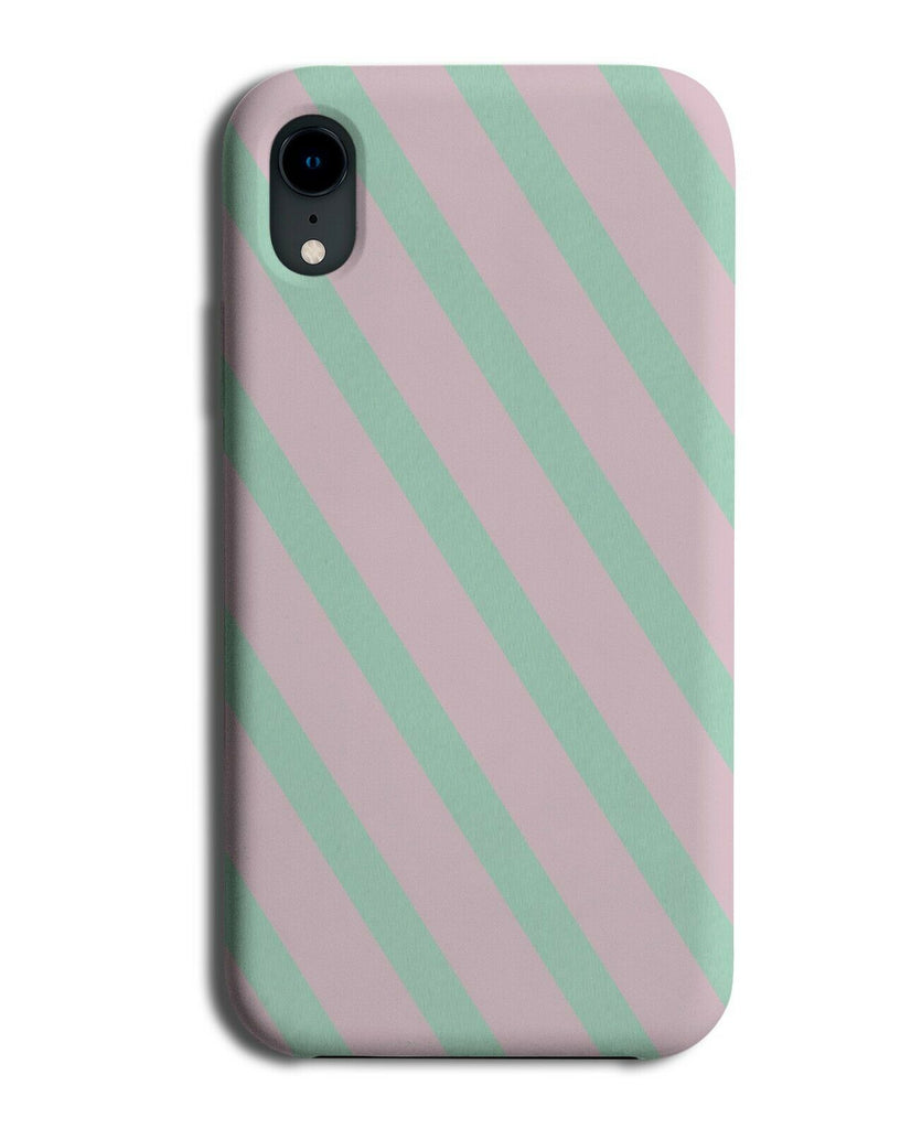 Baby Pink and Mint Green Striped Phone Case Cover Stripes Light Pastel i800