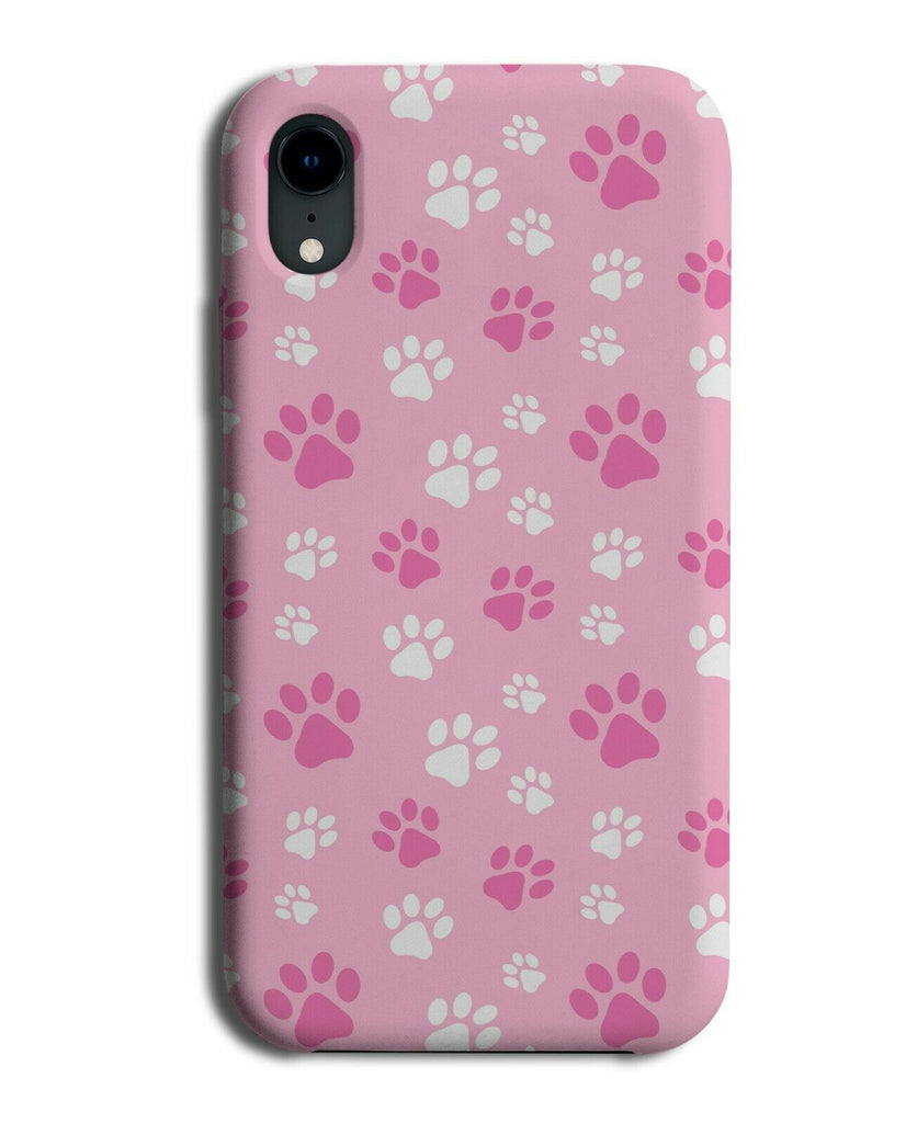 Pink Safari Animal Paw Print Phone Case Cover Paws Shapes Prints Marks G807