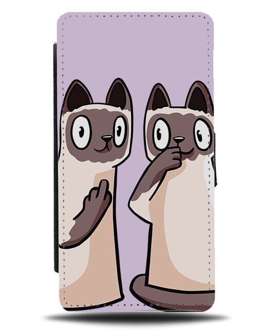 Whispering Siamese Twins Phone Cover Case Cats Twin Double Trouble Cartoon J116