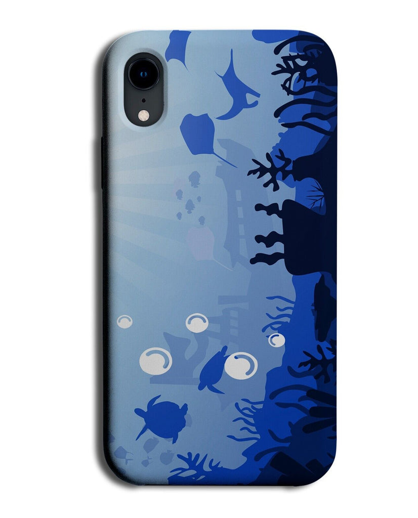 Underwater Ocean Picture Phone Case Cover Sea Creatures Scuba Diving Warter AA13