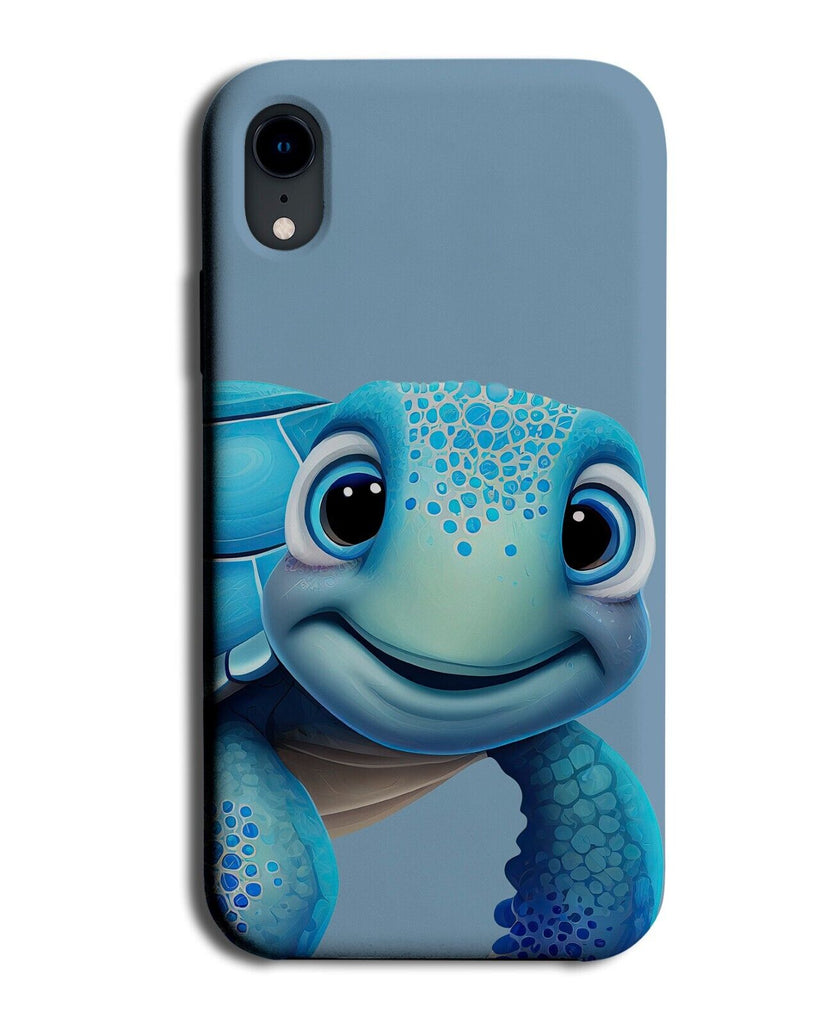 Blue Sea Turtle Phone Case Cover Turtles Face Funny Smile Turquoise Green AH10