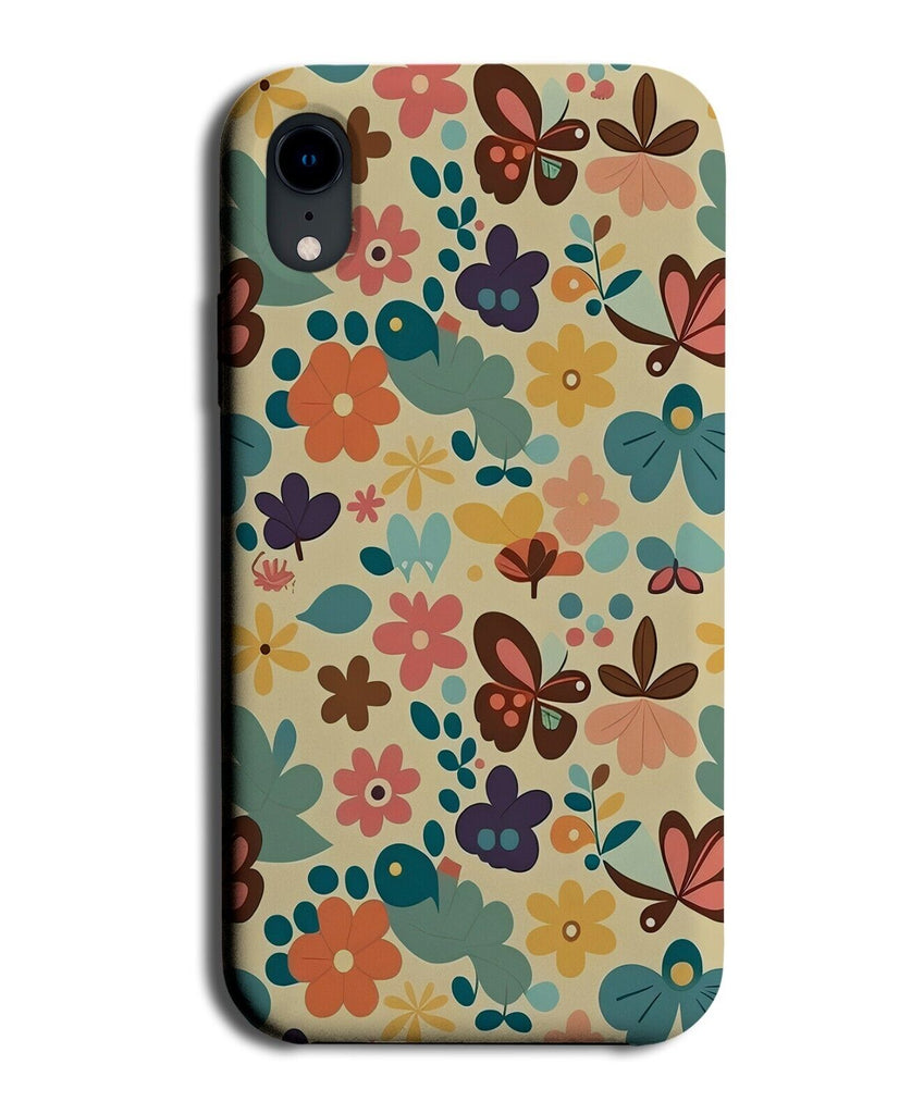 Autumn Leaves Phone Case Cover Season Leaf Cartoon Butterflies Floral BA21