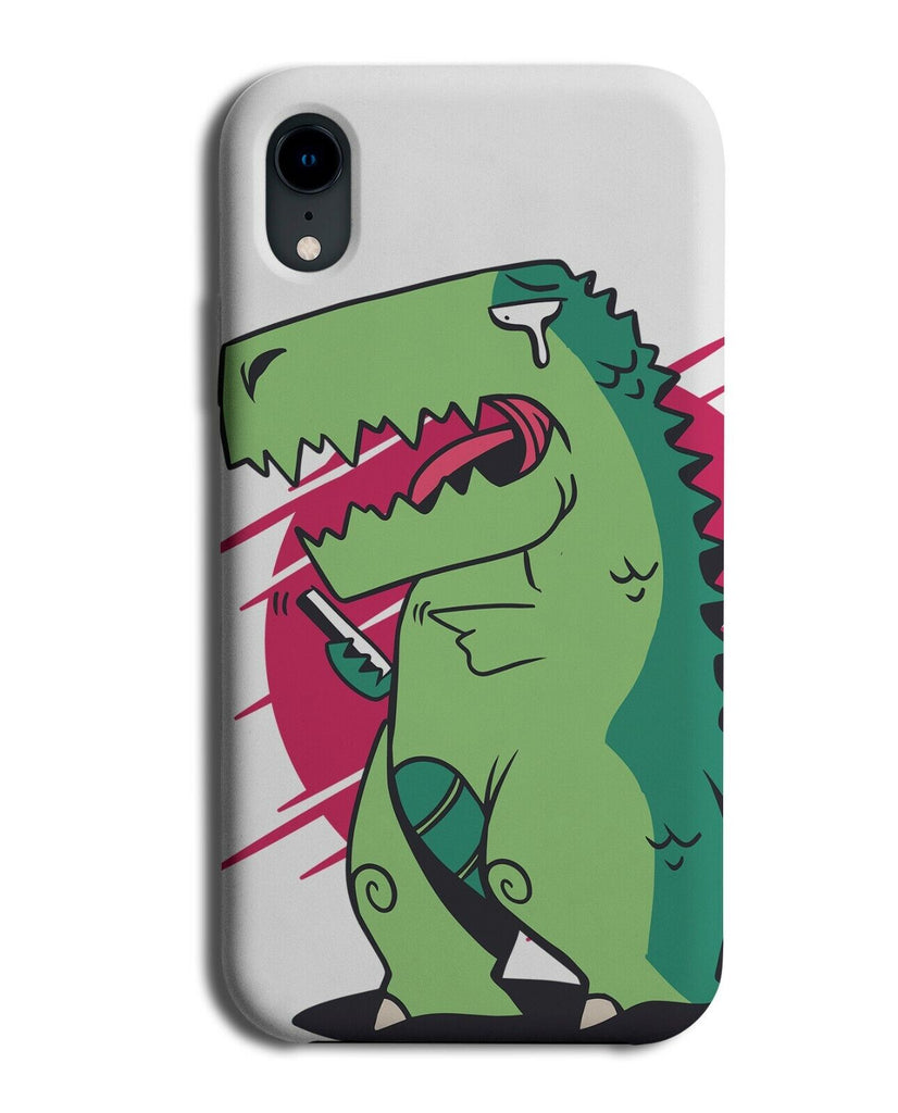 Dinosaur Technology Addict Phone Cover Case Funny Mobile Phones Addiction J248
