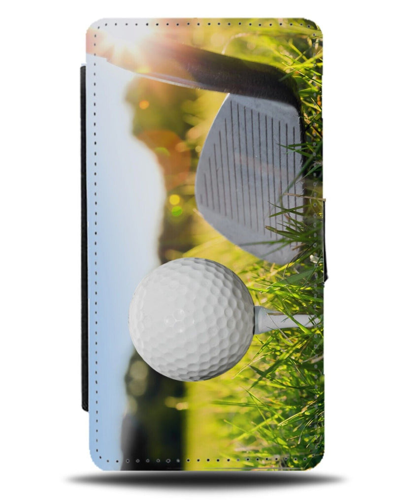 Stylish Golf Swing Photograph Flip Wallet Case Wood Driver Iron Club Photo BG48