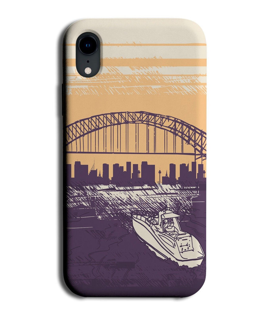 Sydney Landscape Phone Case Cover Harbour Bridge Cartoon Picture River Sea P177