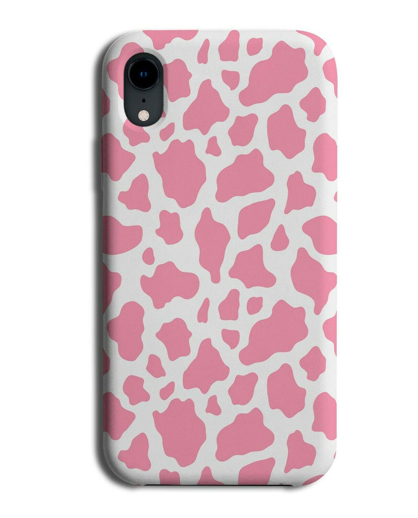 Baby Pink Cow Print Phone Case Cover Cows Skin Marks Shapes Girls Pattern F101