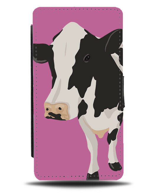 Pink Cow Picture Phone Cover Case Cows Face Farm Animal Body Hot Pink J156