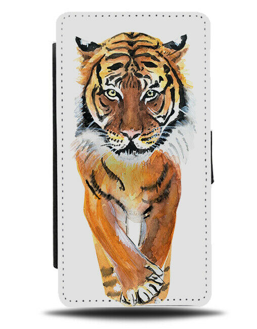 Stalking Tiger Picture Flip Wallet Case Shape Fierce Gift Tigers Pattern H289