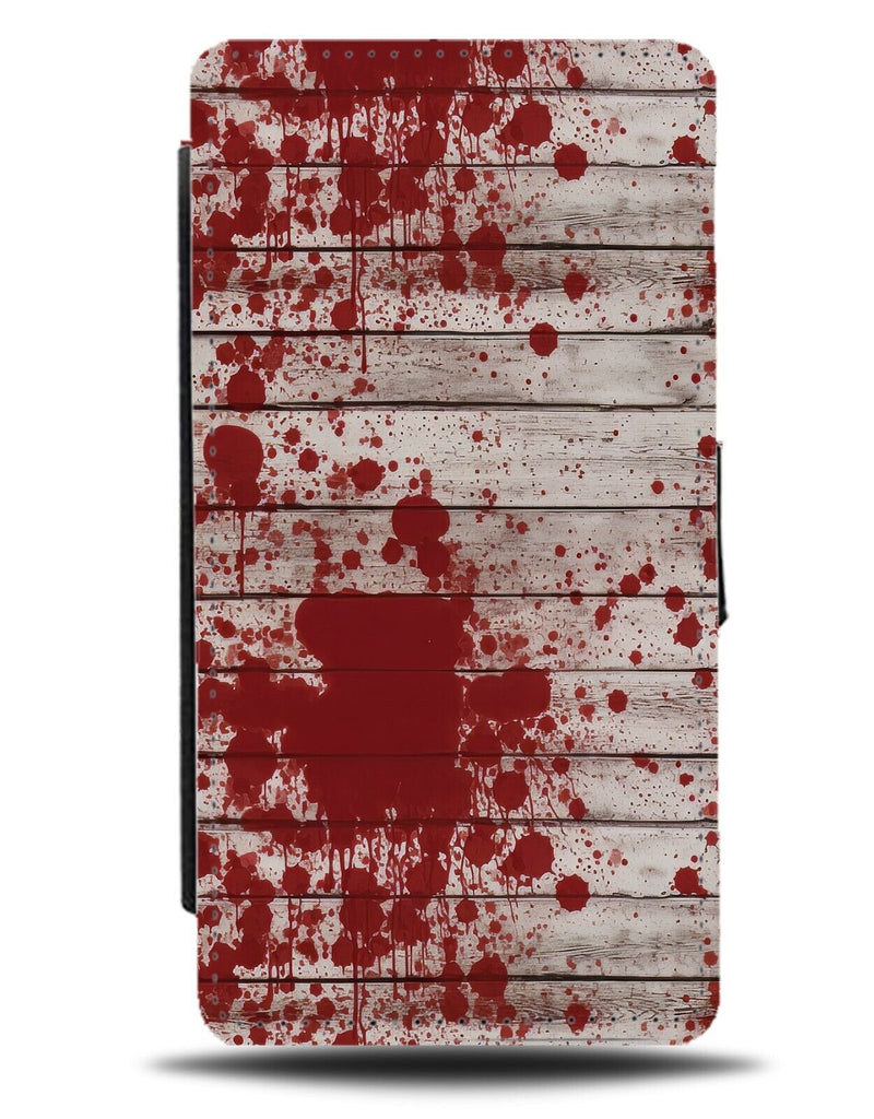 Blood Splatters Halloween Design Flip Wallet Case Splat Marks Blood Stain DC06