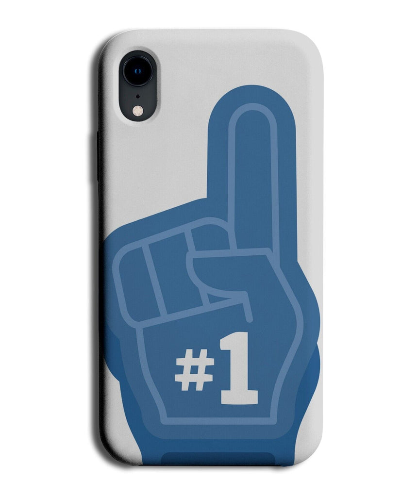Number 1 Fan Phone Case Cover Funny #1 Fans Foam Finger Design Supporter Q286