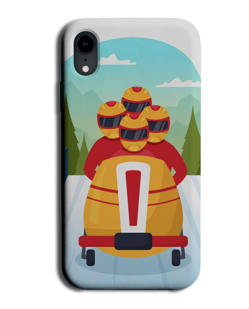 Bobsled Cartoon Phone Case Cover Bobsleder Snow Bob Sledding Bobsledding Q457C