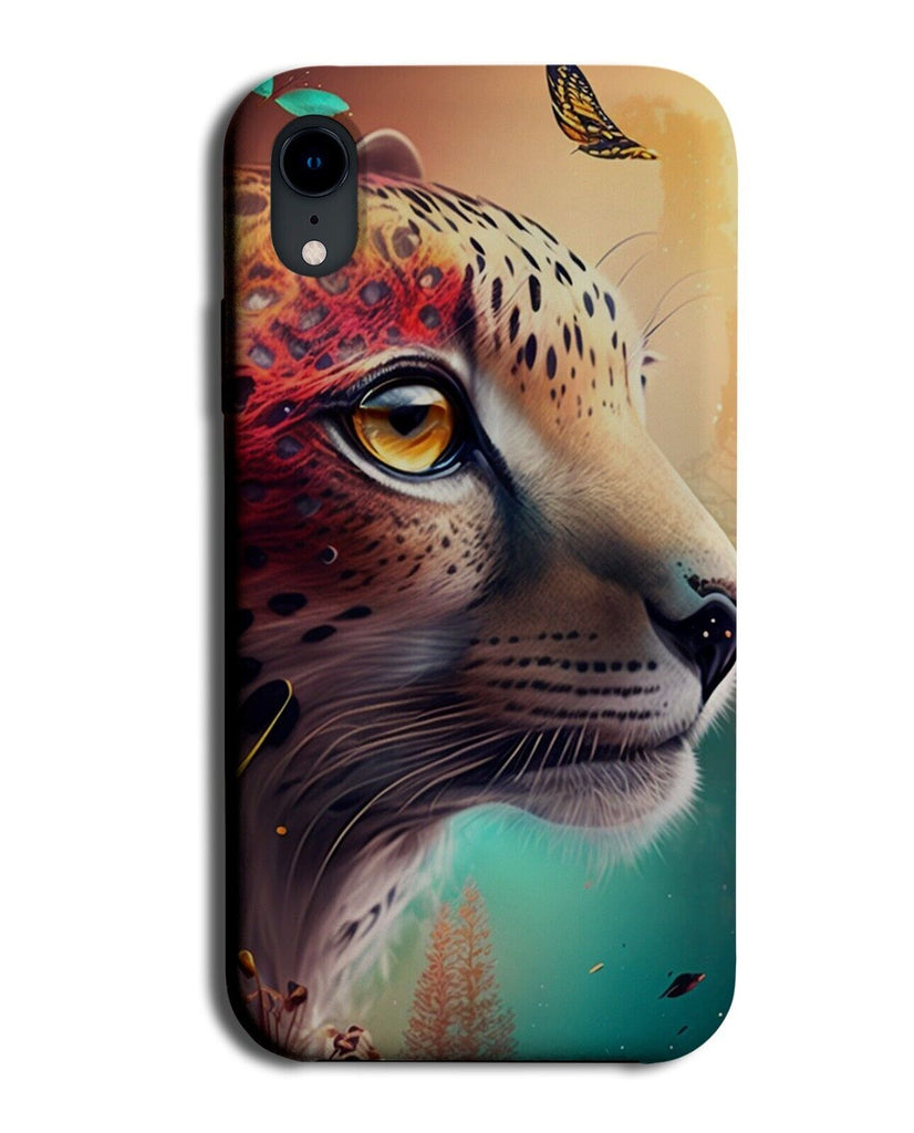 Beautiful Cheetah Artwork Print Phone Case Cover Art Painting Cheetahs Face AC24