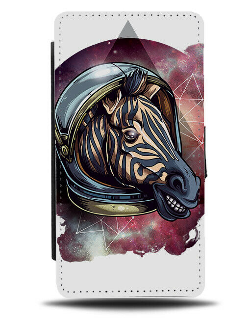Funny Zebra Astronaught Flip Wallet Phone Case Zebras Face Space Triangle E113
