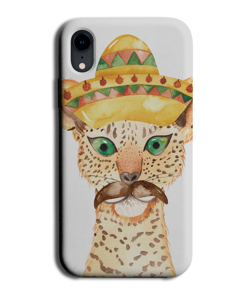Mexican Leopard Phone Case Cover Mexico Moustache Sombrero Leopards Funny BQ31