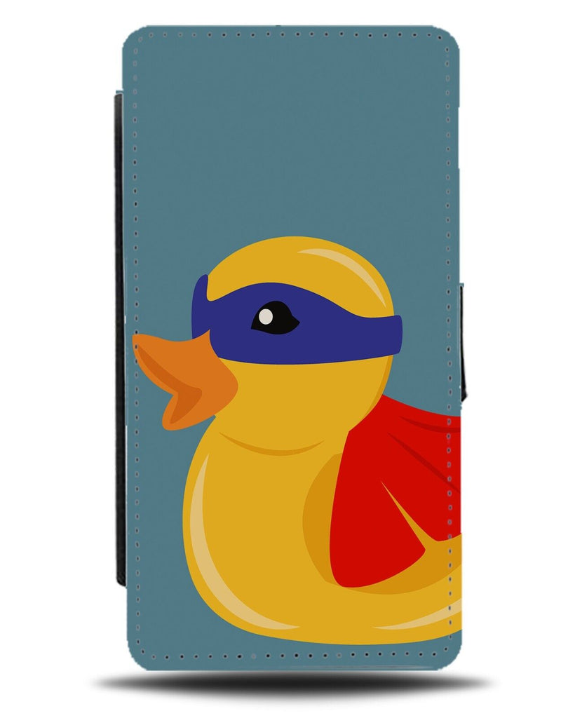 Rubber Duck Superhero Flip Wallet Case Super Hero Ducks Costume Funny CR45