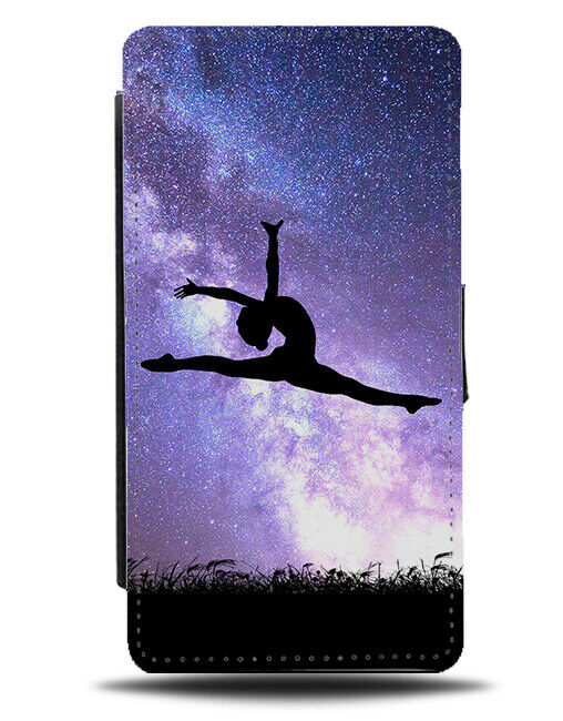 Gymnastics Flip Cover Wallet Phone Case Dancer Kit Dancing Galaxy Universe i740