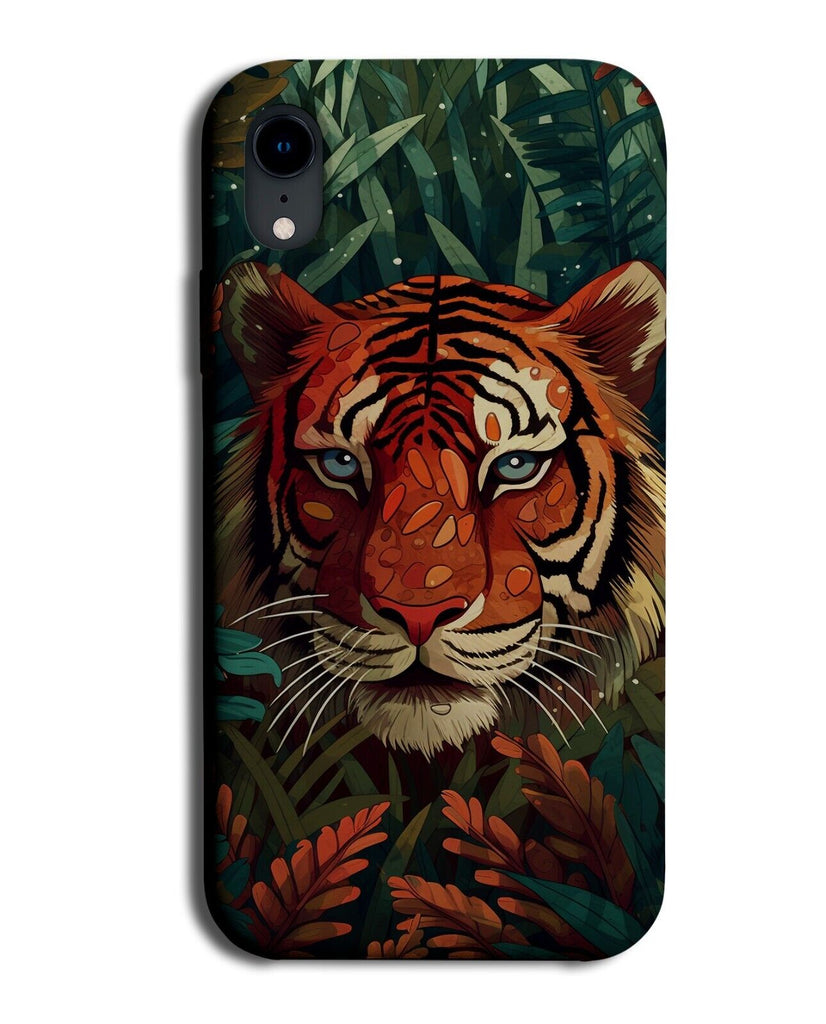 Lurking Tiger In Jungle Leaves Phone Case Cover Jungles Leaf Leafs Tigers CX35