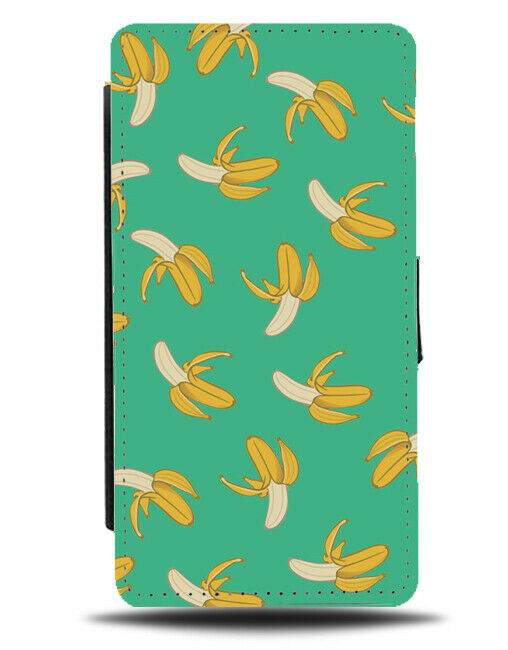 Bananas Pattern Flip Cover Wallet Phone Case Banana Fruit Wallpaper B646