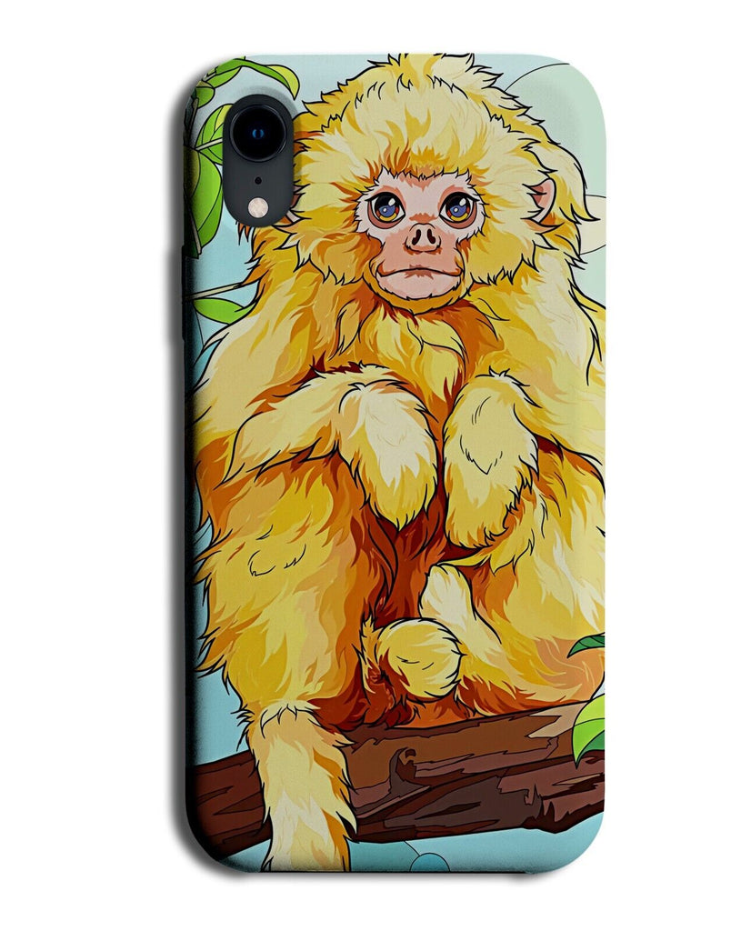 Blonde Monkey Phone Case Cover Yellow Haired Lemur Snow Artic Cartoon Ape CH66