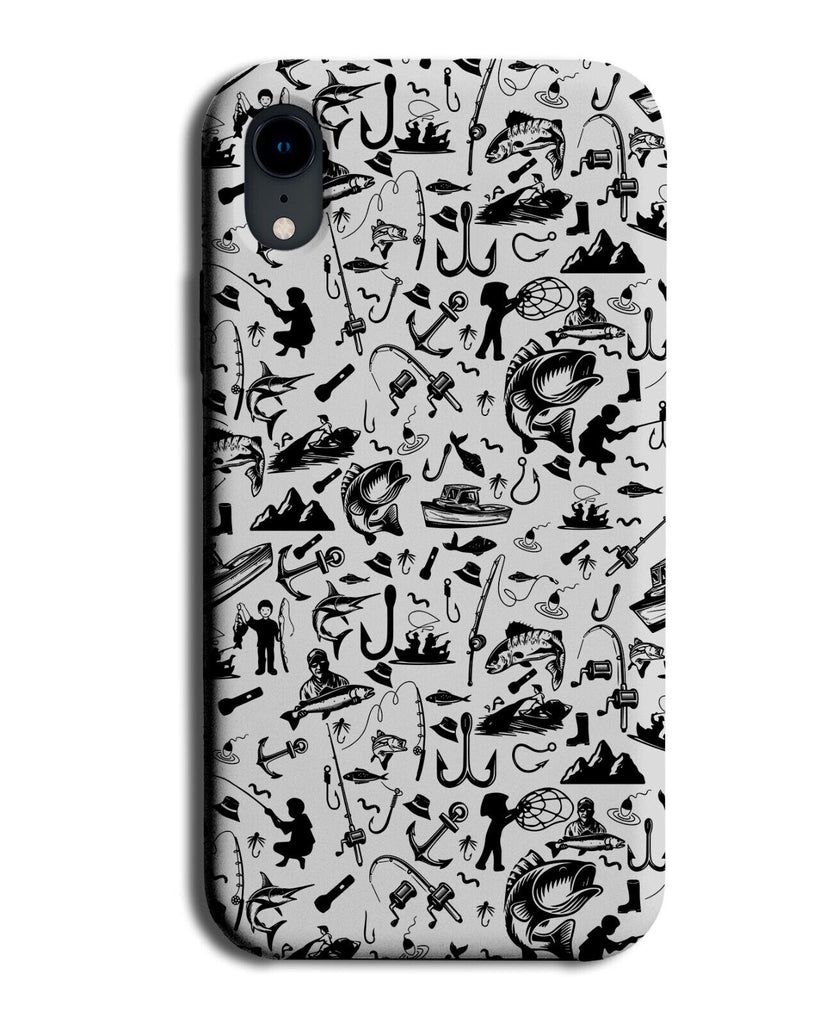 Fishing Icon Phone Case Cover Drawing Sketch Picture Pattern Design For Men BC26