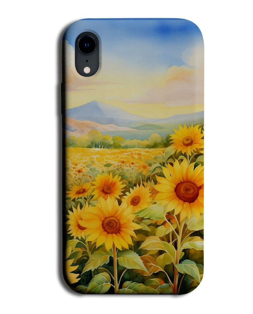 Sunflower Meadow Phone Case Cover Countryside Summer Sunflowers Grass Sunny CR22