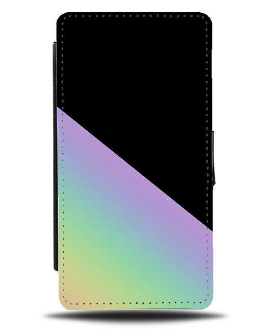 Black & Rainbow Flip Cover Wallet Phone Case Dark Mens Shades Colourful And i446
